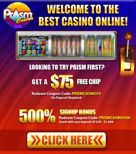 prism casino no dep bonus codes - prism no deposit 300.